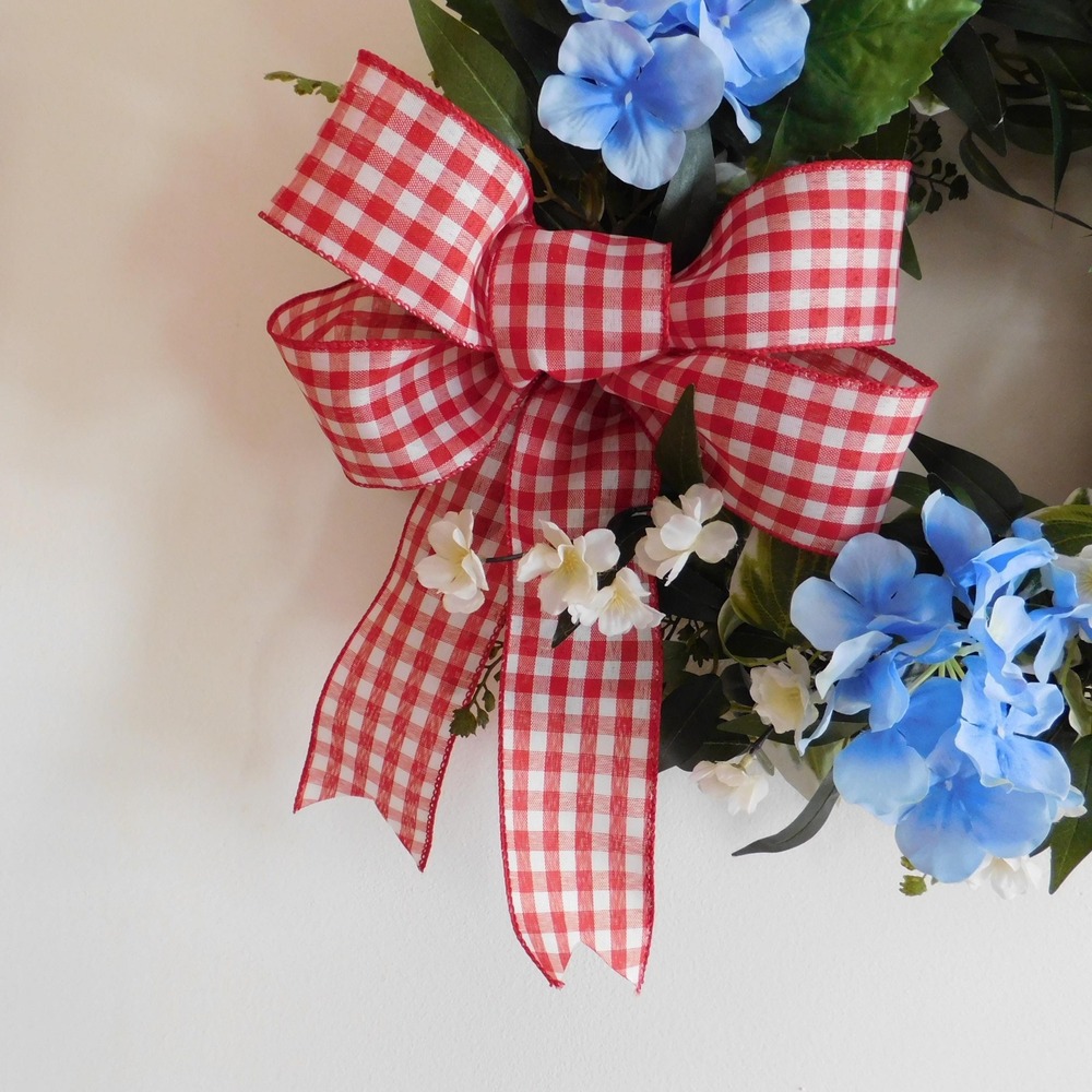 Patriotic Wreath, Independence Day, Memorial Day, Veterans, Red White and Blue - Picture 3 of 5